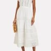 Sea Georgina Eyelet Flutter Dress in White - women