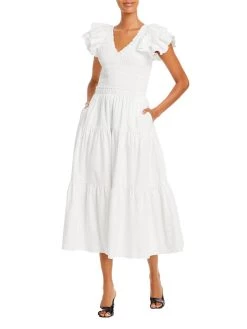 Sea Heidi Womens Cotton Long Midi Dress