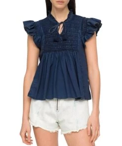 Sea Simona Fullter Top in Blue - women