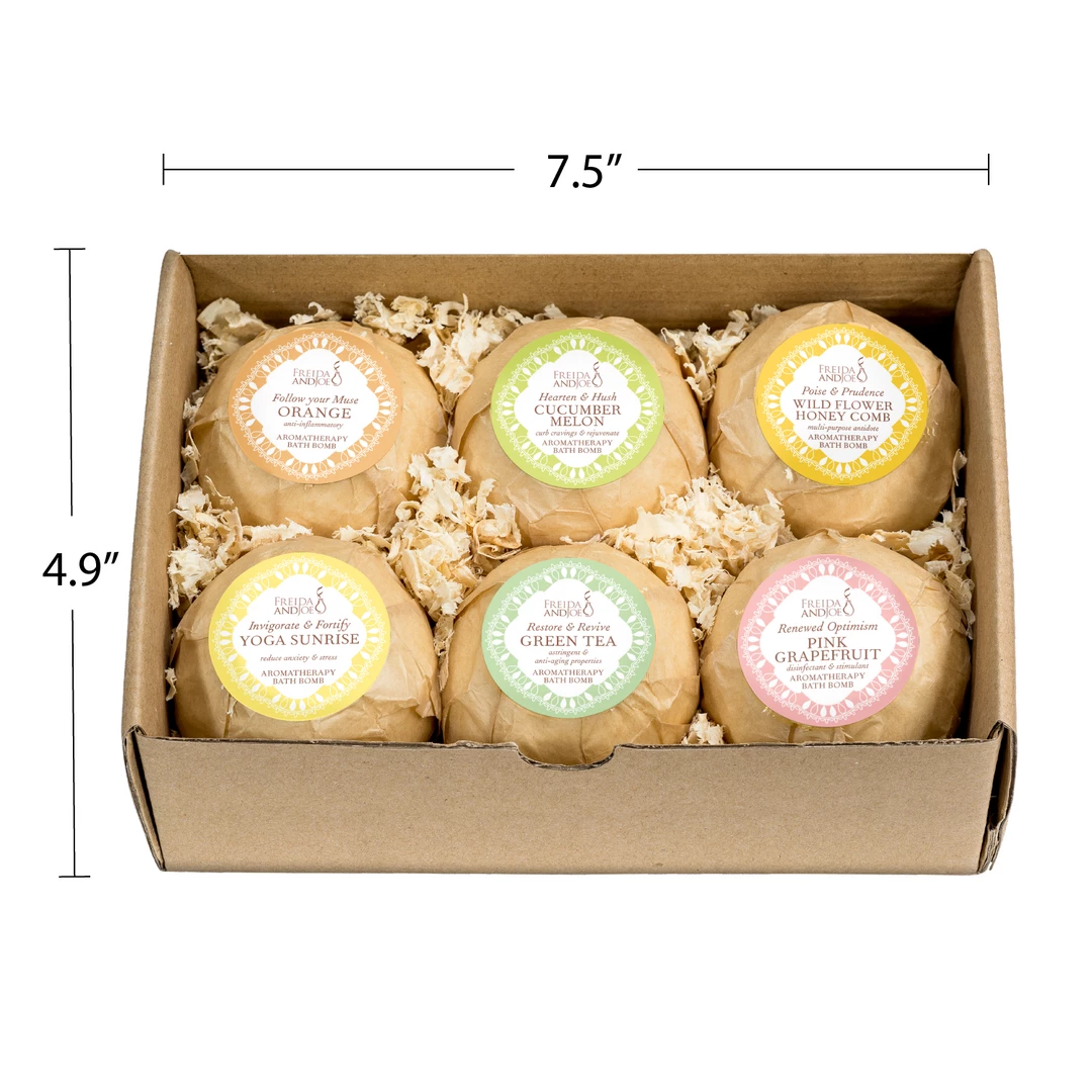 Freida and Joe Inner Calm & Conviction Fragrances Bath Bomb Gift Collection in White Box 2 Freida and Joe Inner Calm & Conviction Fragrances Bath Bomb Gift Collection in White Box - Image 2