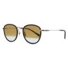John Varvatos Oval Sunglasses V531 Black-Gold Black/Gold 51mm 531 - women