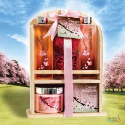 Freida and Joe Cherry Blossom Spa Gift Set in Wood Curio -Ballarini store 73f12196072d4bb088ebf308648780c6 1080x