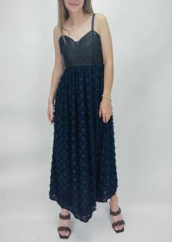 Current Air The Raven Sleeveless Dress in Midnight Navy - women