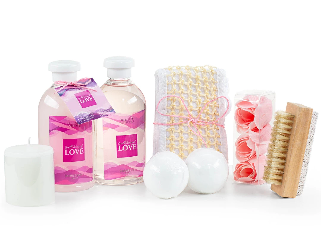 Freida and Joe Spell Bound Love Spa Skin Care Set in Vintage Wooden Gift Basket 2 Freida and Joe Spell Bound Love Spa Skin Care Set in Vintage Wooden Gift Basket - Image 2