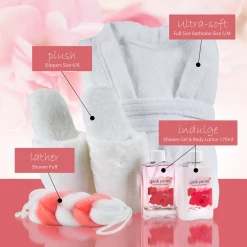 Freida and Joe Bath & Body Spa Gift Set in Pink Peony Fragrance with Luxury Bathrobe & Slippers -Ballarini store 88ac6eb3de3c4dbd84d467874e2ea946 86e67f0f ddca 4192 bef6 db9fcf0e1ecb 1080x