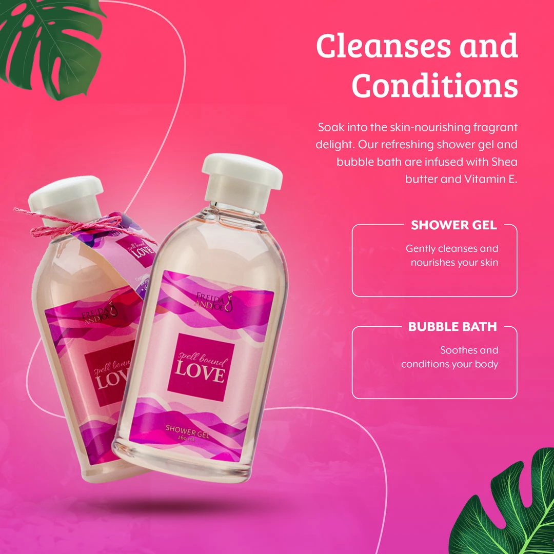 Freida and Joe Spell Bound Love Spa Skin Care Set in Vintage Wooden Gift Basket 4 Freida and Joe Spell Bound Love Spa Skin Care Set in Vintage Wooden Gift Basket - Image 4