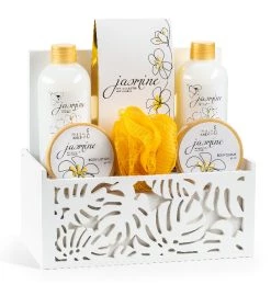 Freida and Joe Jasmine Bath & Body Gift Set in White Tissue Box