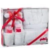Freida and Joe Bath & Body Spa Gift Set in Pink Peony Fragrance with Luxury Bathrobe & Slippers