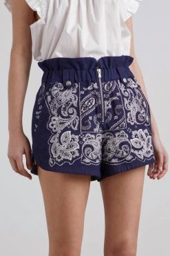 Sea Theodora Paisley Short In Navy - women
