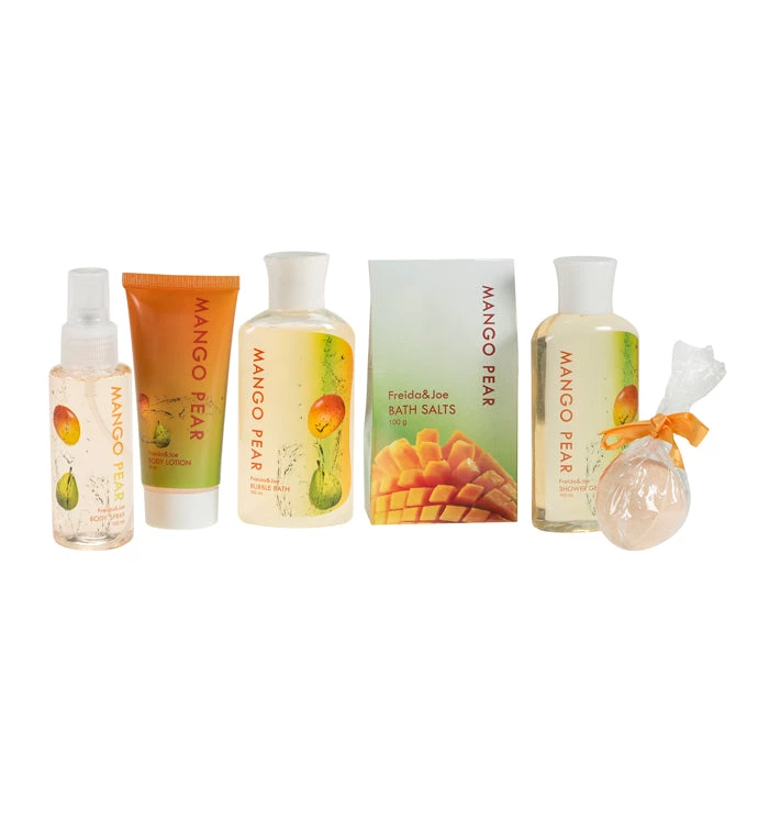 Freida and Joe Woven Basket Mango-Pear Fragrance Bath & Body Set 3 Freida and Joe Woven Basket Mango-Pear Fragrance Bath & Body Set - Image 3