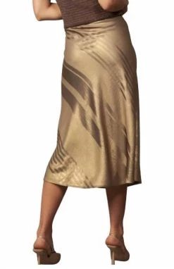 Current Air Metallic Foil Elastic Waisted Bias Cut Skirt in Gold Foil - women -Ballarini store dd14ff3ce1e341af8168fd084ae0ba9b 1080x